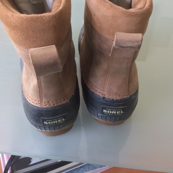 Sorel Mens Cheyanne II Lace Up Brown Black Waterproof Duck Rain Snow Boots 13 LN - Picture 6 of 6